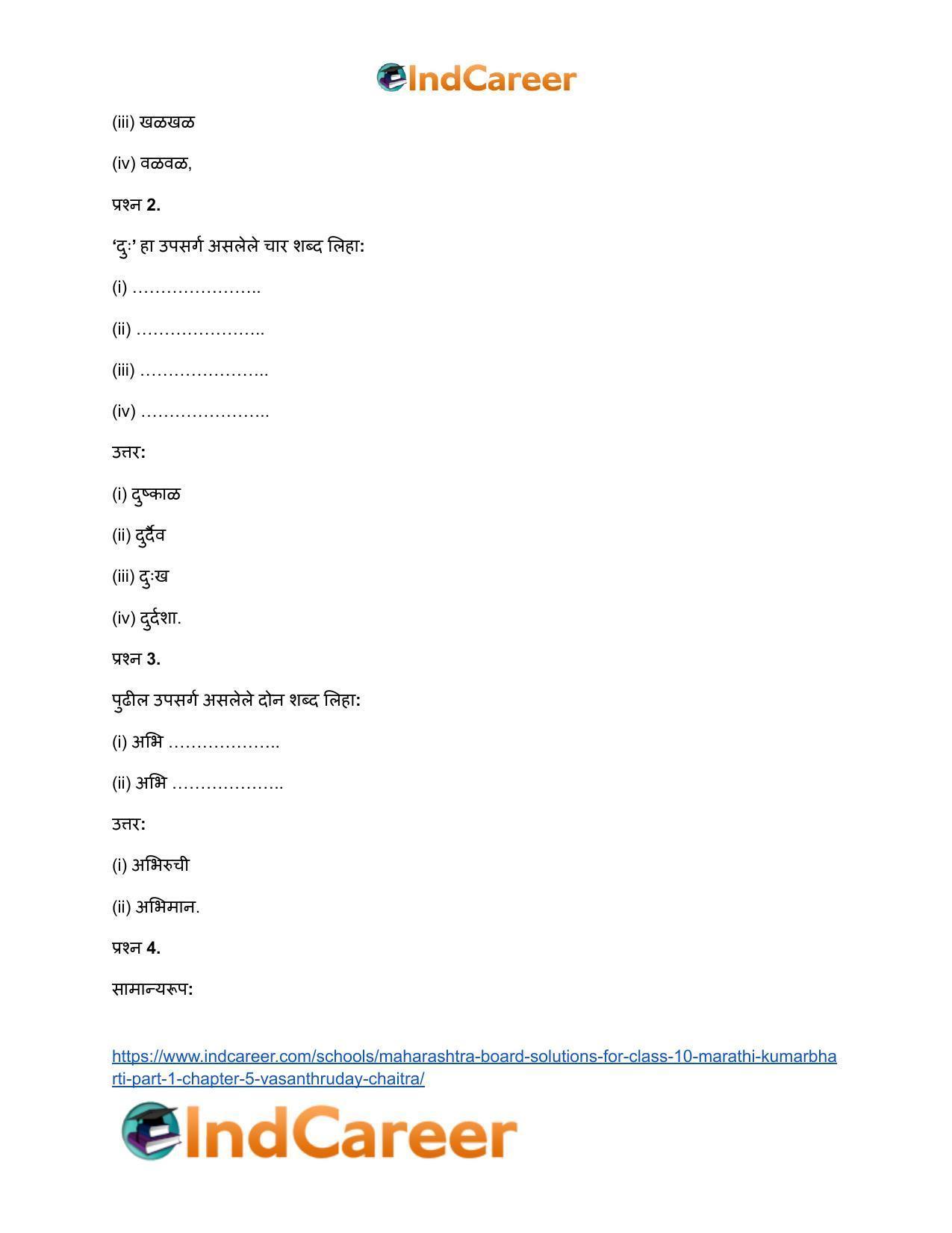Maharashtra Board Solutions for Class 10- Marathi Kumarbharti (Part- 1): Chapter 5- वसंतहृदय चैत्र - Page 22