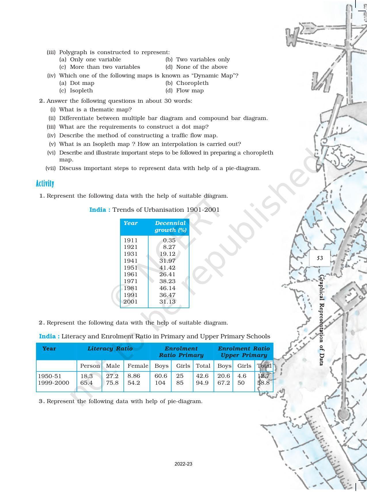 NCERT Book for Class 12 Geography (Part-III) Chapter 3 Graphical Representation of Data - Page 22