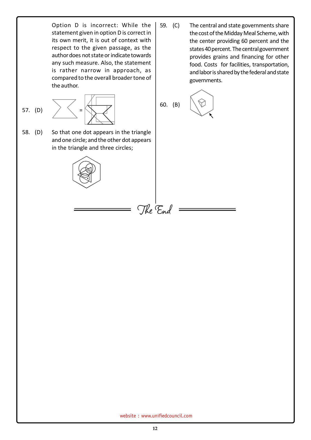 NSTSE 2023 Class 11 PCM Answer Key (Paper Code 484) - Page 12