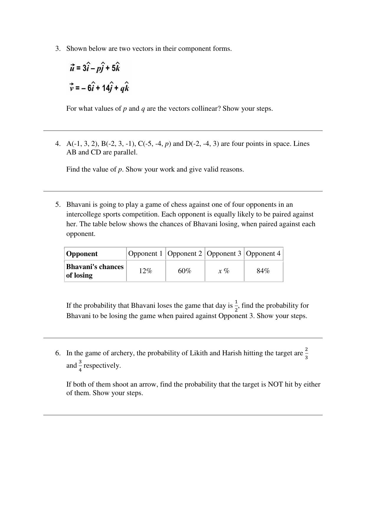 CBSE Class 12 Mathematics Term 2 Practice Questions 2021-22 - Page 2
