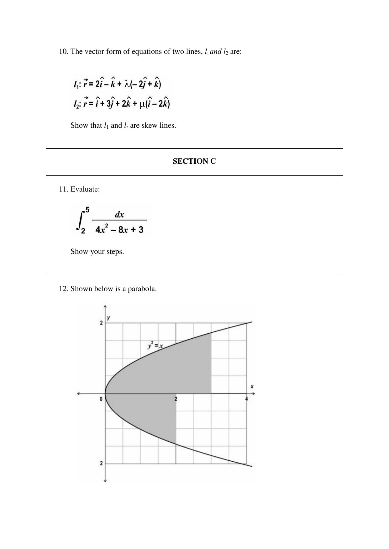CBSE Class 12 Mathematics Term 2 Practice Questions 2021-22 - Page 4