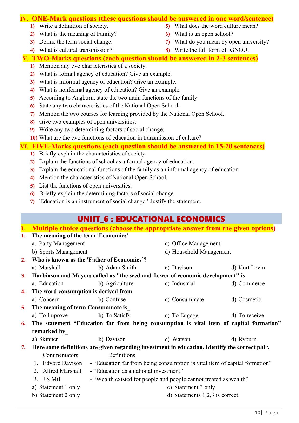 Karnataka 1st PUC Question Bank 2025 - Education English - Page 12