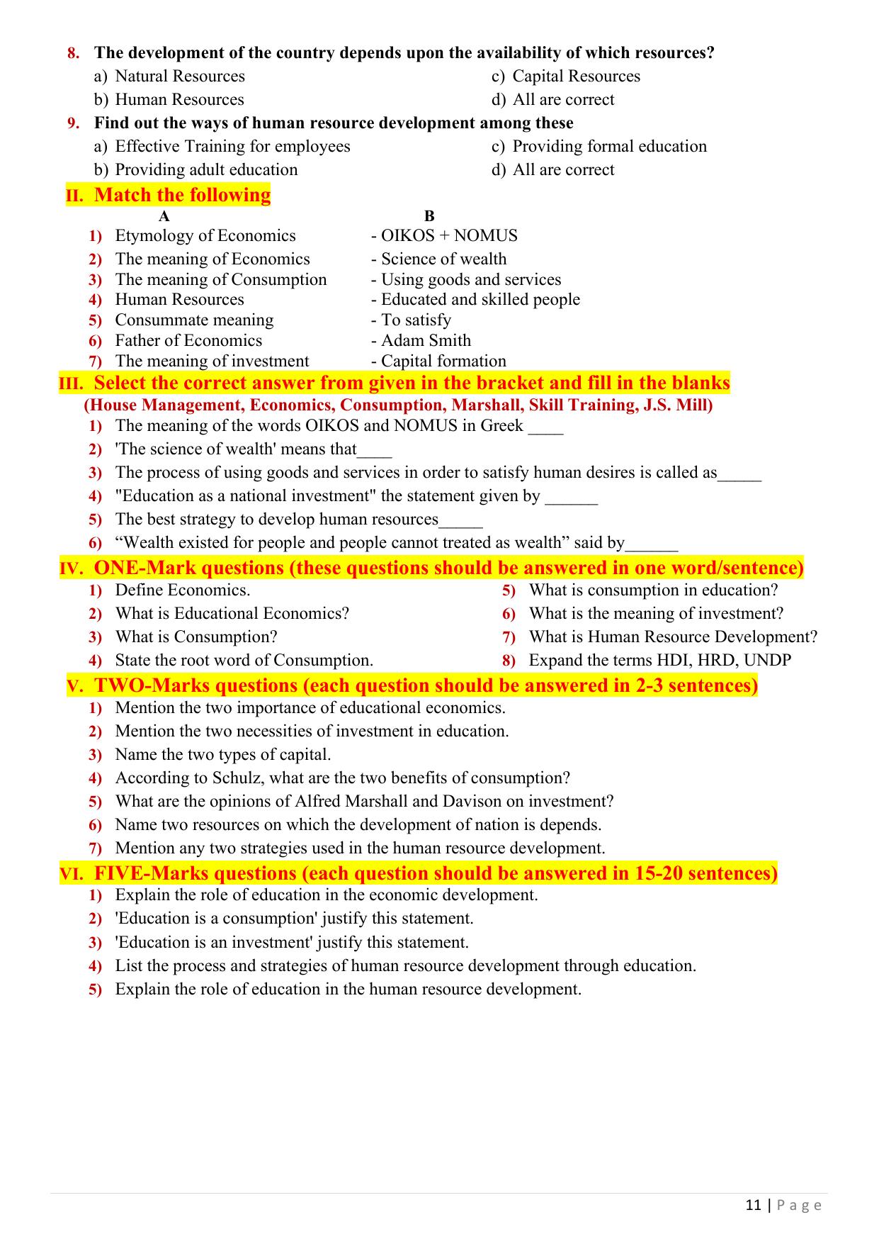 Karnataka 1st PUC Question Bank 2025 - Education English - Page 13