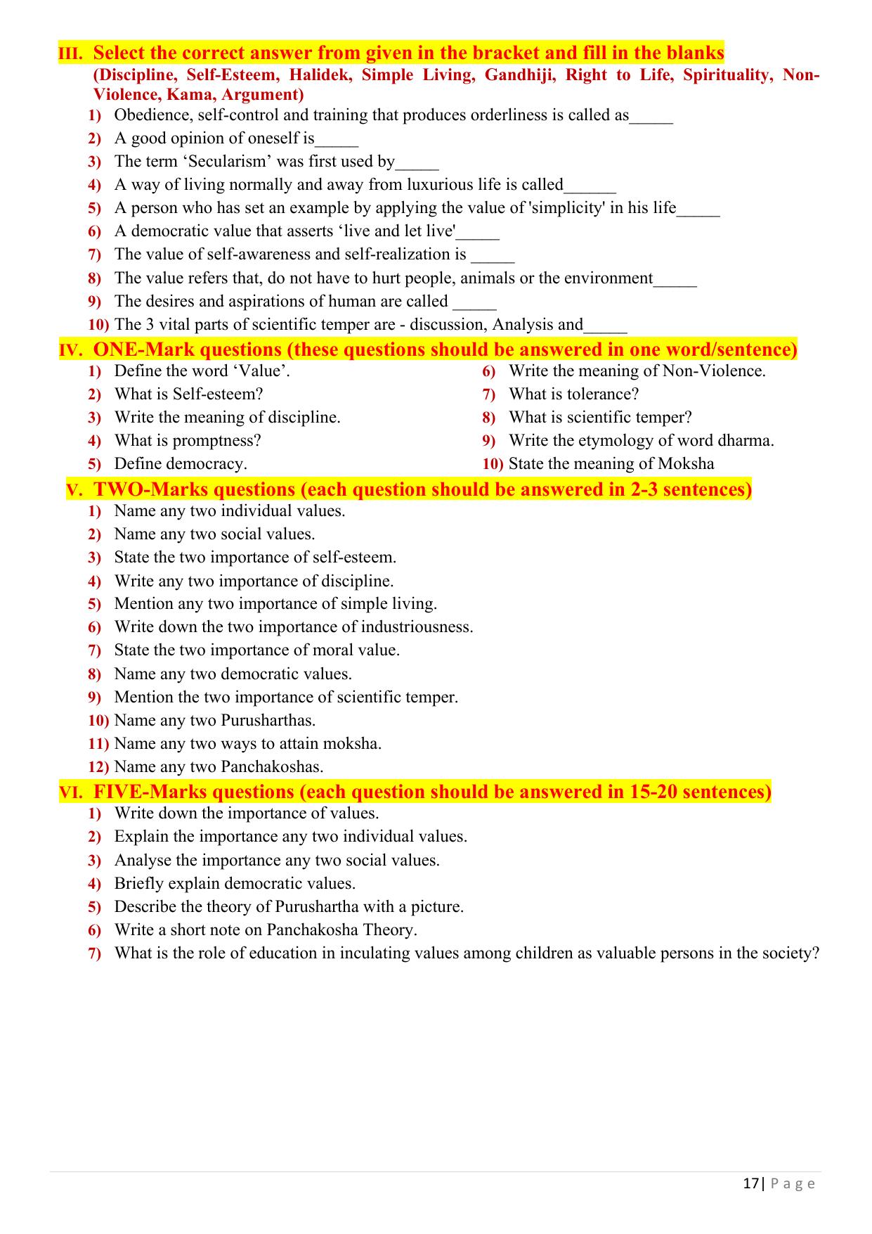 Karnataka 1st PUC Question Bank 2025 - Education English - Page 19