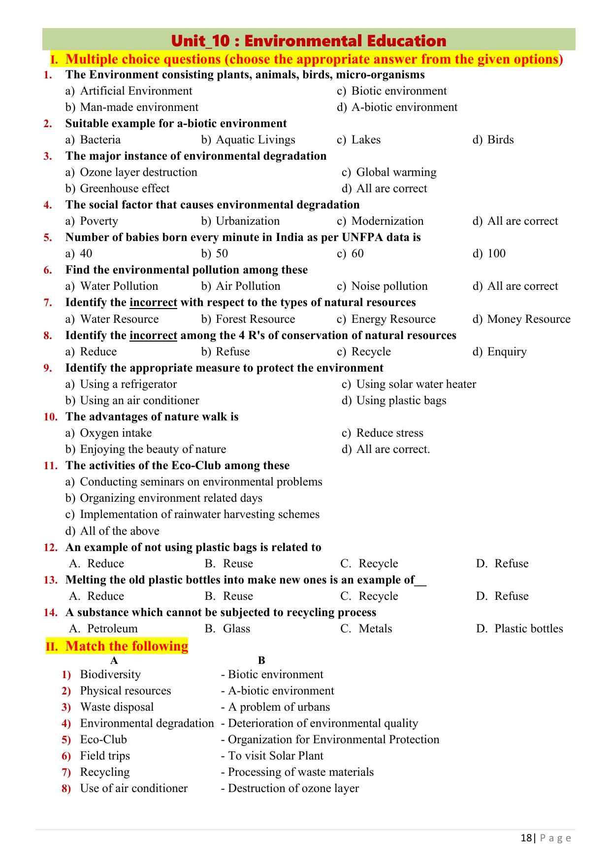 Karnataka 1st PUC Question Bank 2025 - Education English - Page 20
