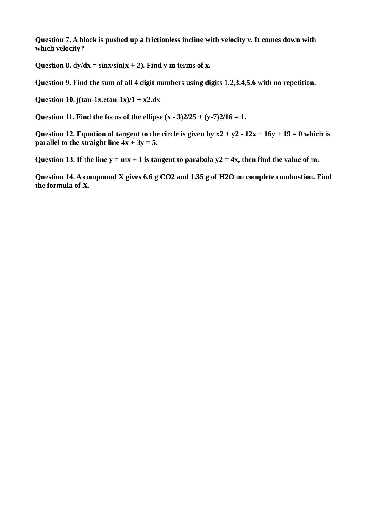 BITSAT BITSAT Shift 2 (24 May, 2023) Question Paper 2023 Question Paper - Page 3