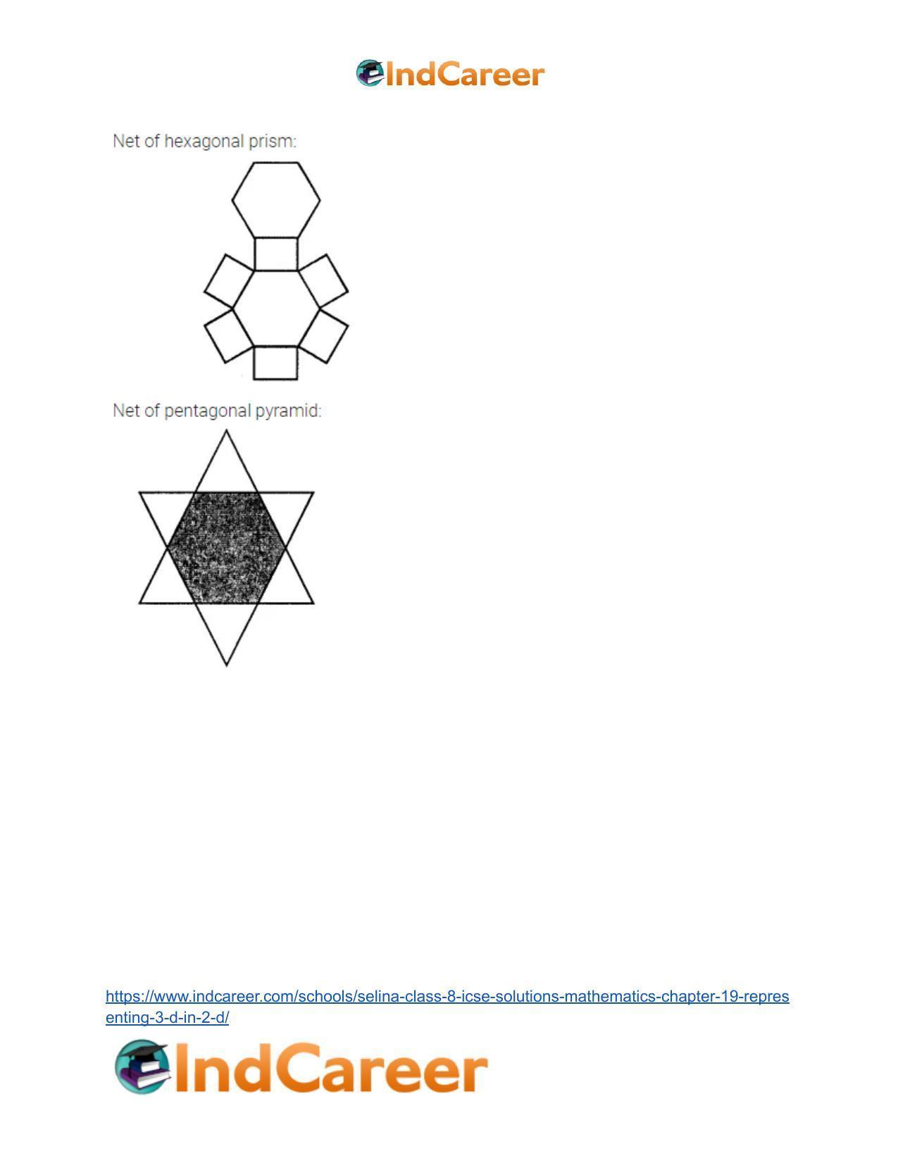 Selina Class 8 ICSE Solutions Mathematics : Chapter 19- Representing 3-D in 2-D - Page 10