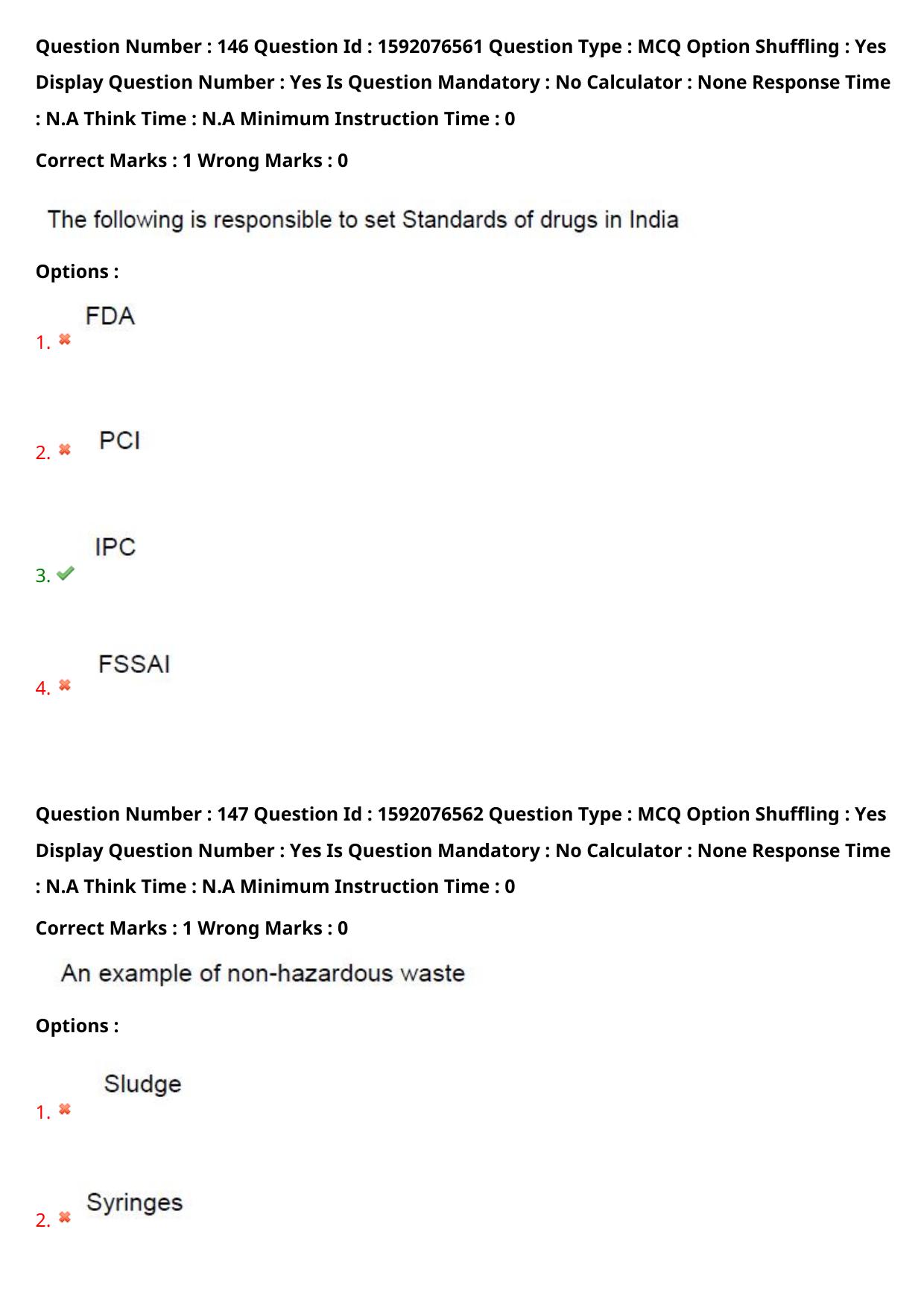 TS ECET 2023 Pharmacy Question Paper - Page 97