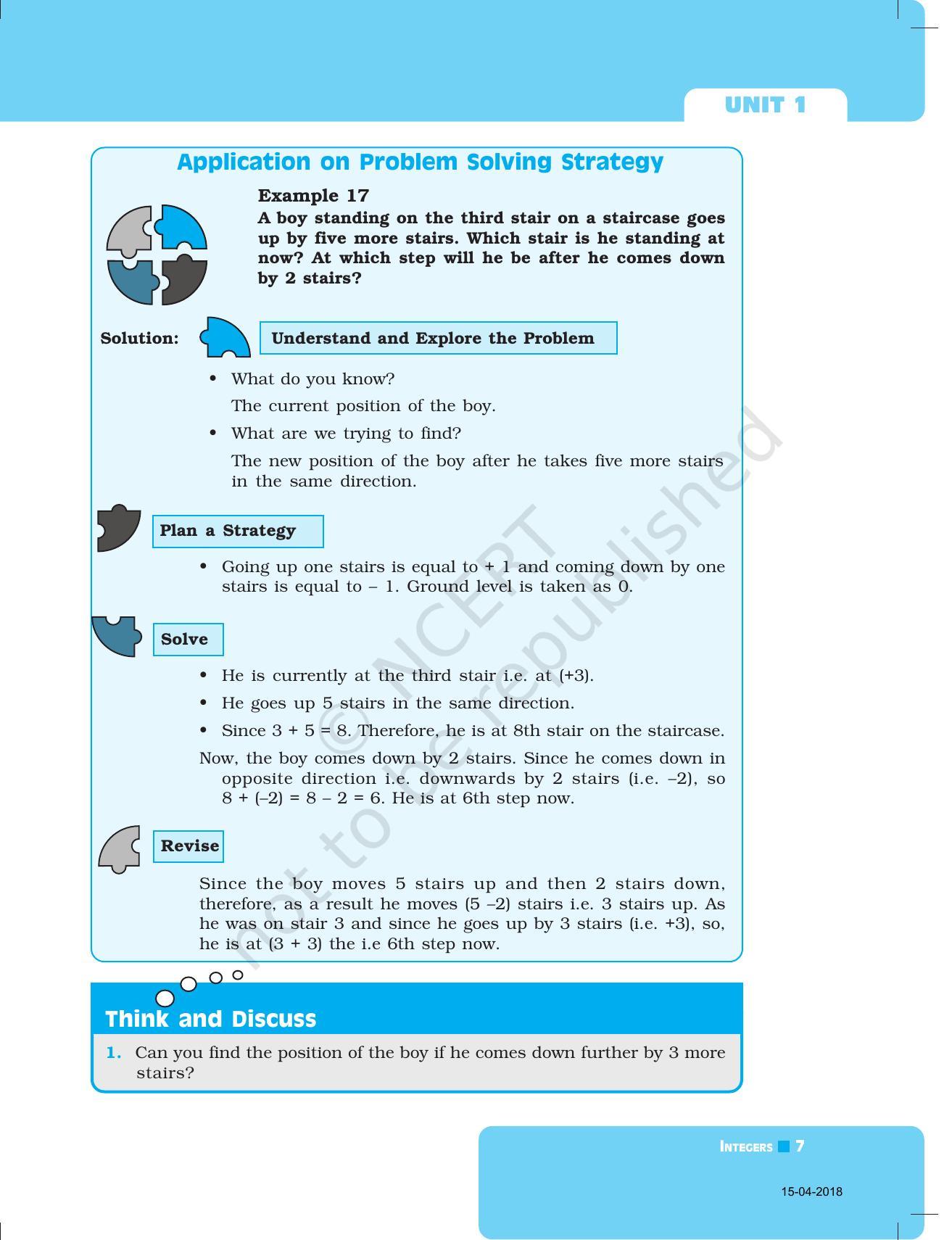 NCERT Exemplar Book for Class 7 Maths: Chapter 1-Integers - Page 7