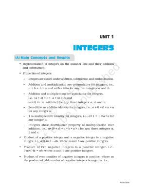NCERT Exemplar Book for Class 7 Maths: Chapter 1-Integers