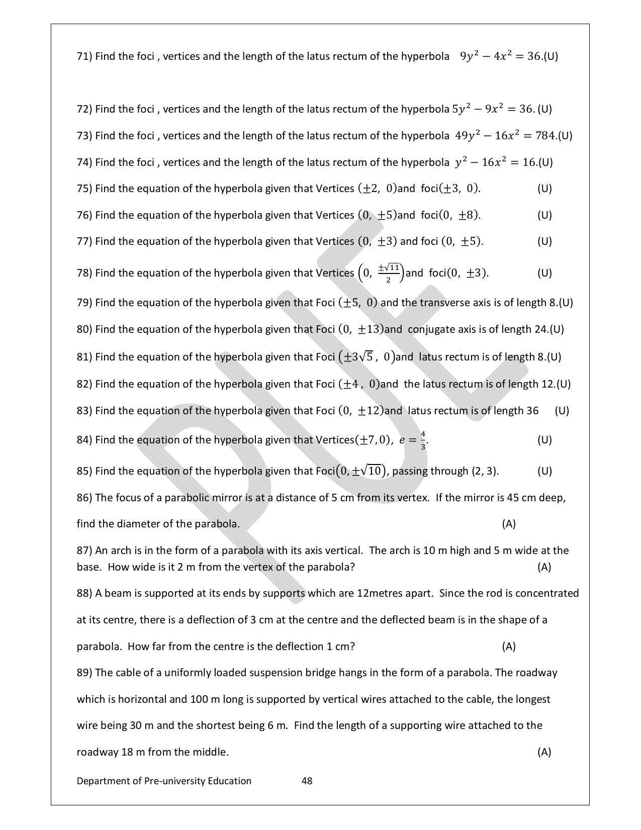 Karnataka 1st PUC Question Bank for Mathematics - Page 48