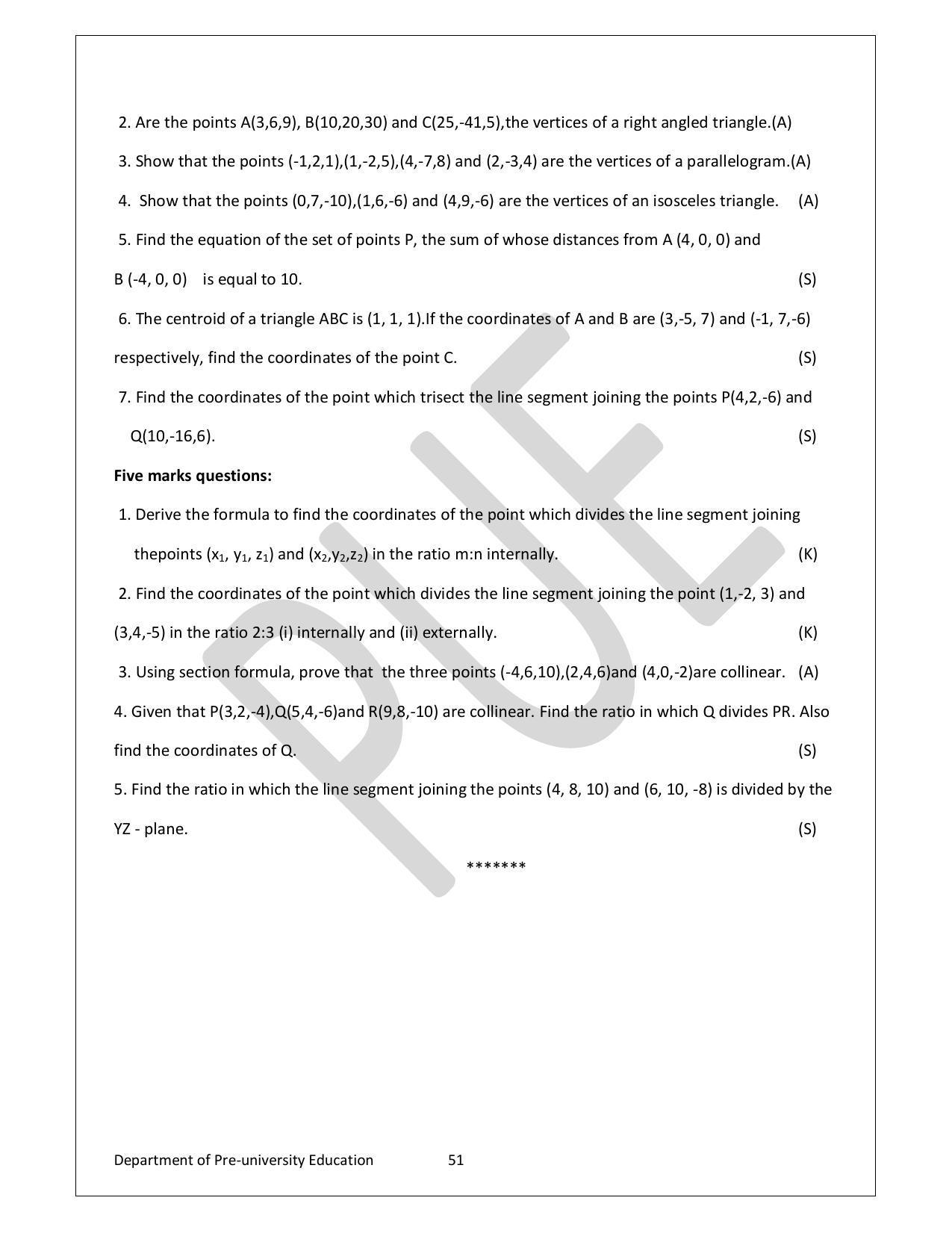 Karnataka 1st PUC Question Bank for Mathematics - Page 51