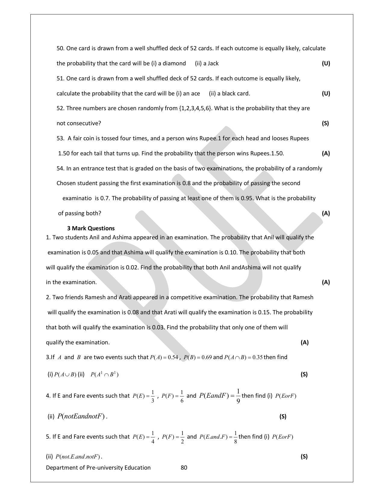 Karnataka 1st PUC Question Bank for Mathematics - Page 80