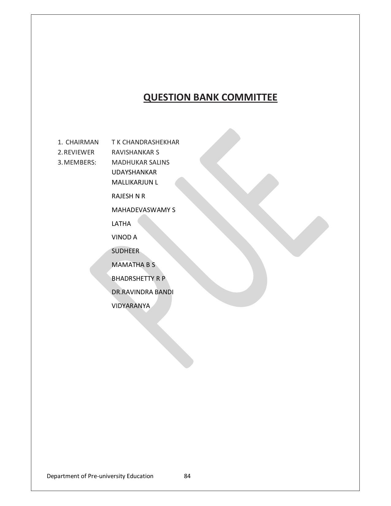 Karnataka 1st PUC Question Bank for Mathematics - Page 84