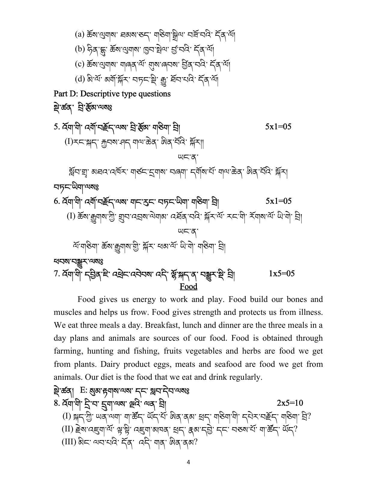 CBSE Class 10 Bhutia Sample Paper 2024 - Page 4