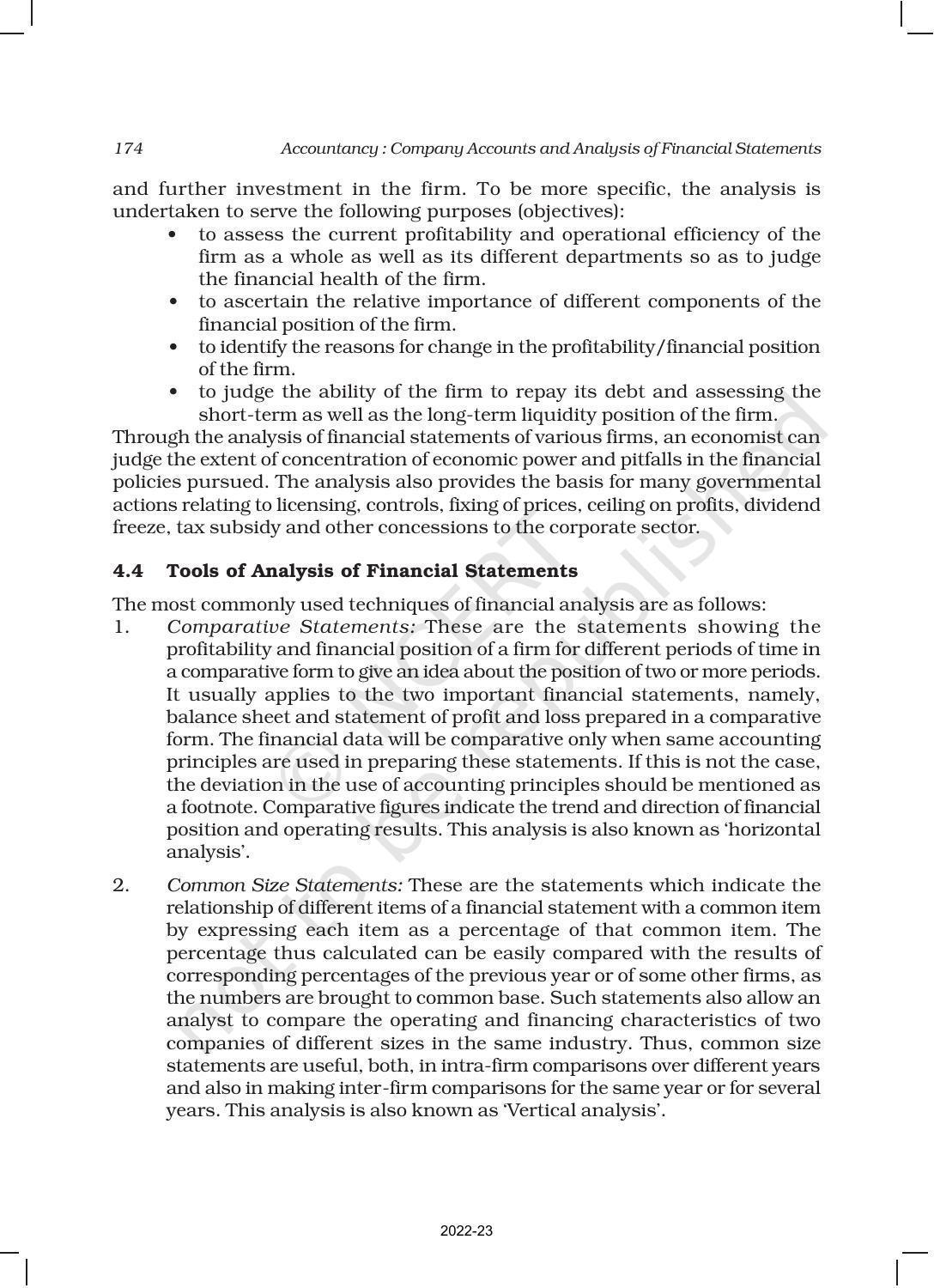 NCERT Book for Class 12 Accountancy Part II Chapter 4 Analysis of Financial Statements - Page 4