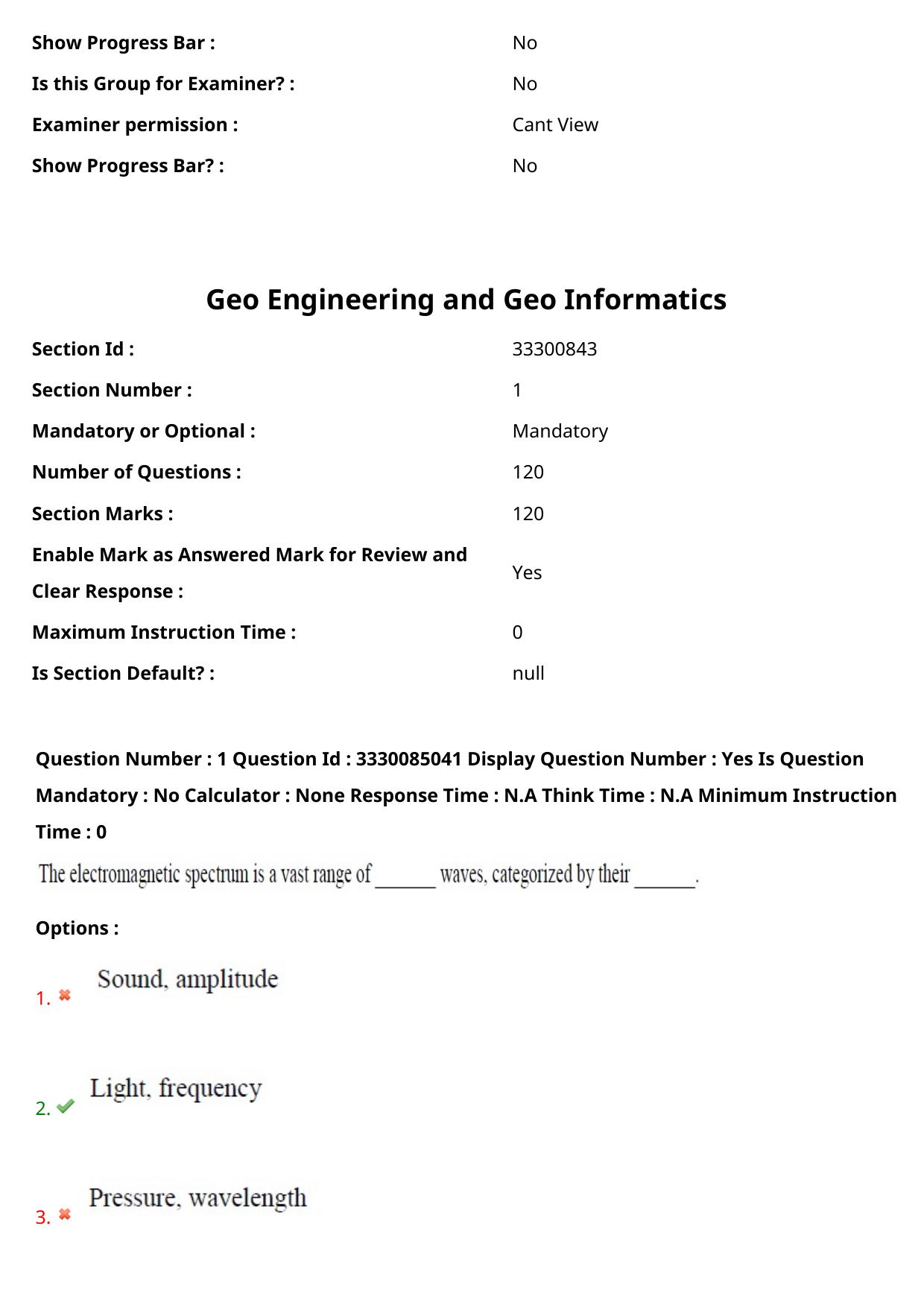AP PGECET 2024 GG - GEO Engineering & Geo Informatics Question Paper with Preliminary Key - Page 2