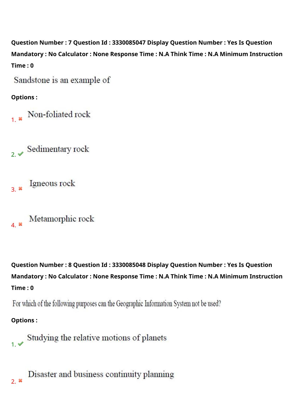 AP PGECET 2024 GG - GEO Engineering & Geo Informatics Question Paper with Preliminary Key - Page 6