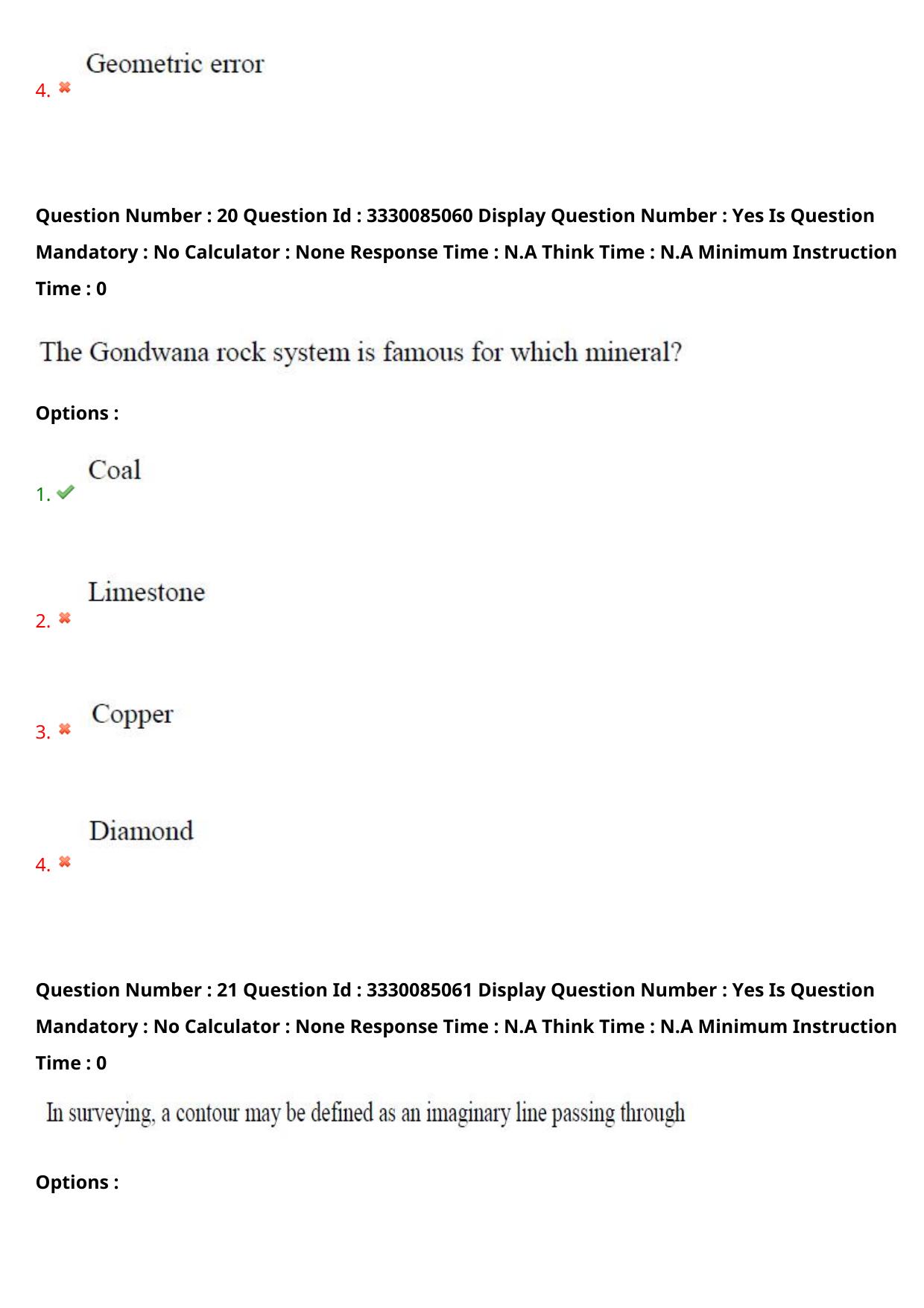 AP PGECET 2024 GG - GEO Engineering & Geo Informatics Question Paper with Preliminary Key - Page 14