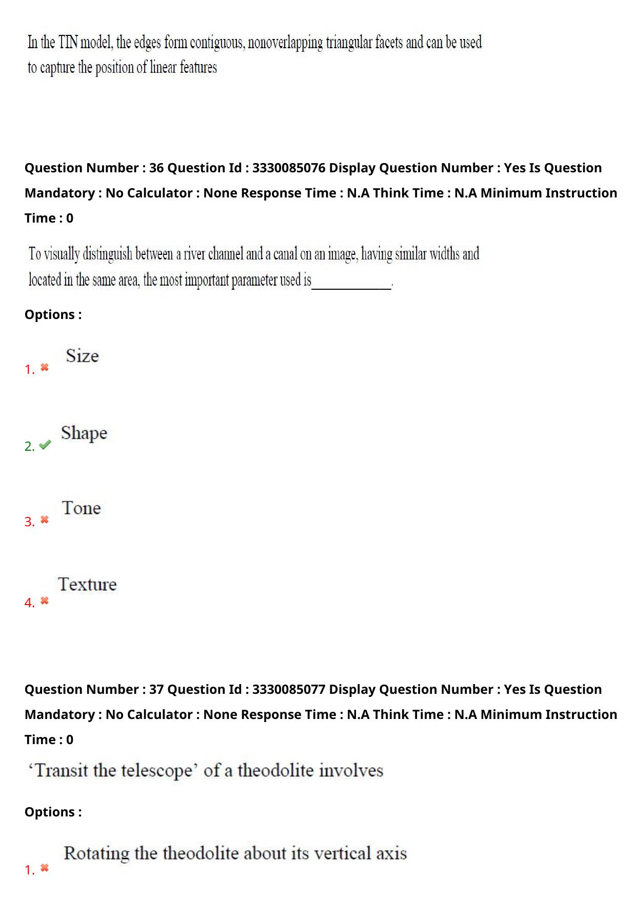 AP PGECET 2024 GG - GEO Engineering & Geo Informatics Question Paper with Preliminary Key - Page 24