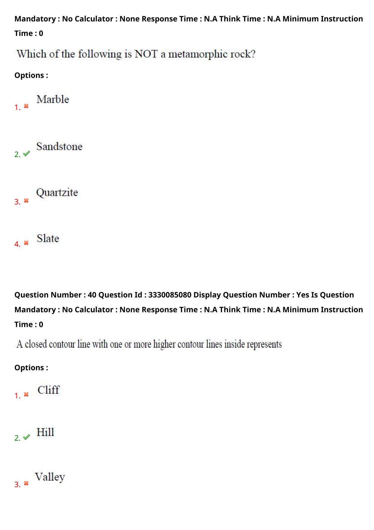 AP PGECET 2024 GG - GEO Engineering & Geo Informatics Question Paper with Preliminary Key - Page 26
