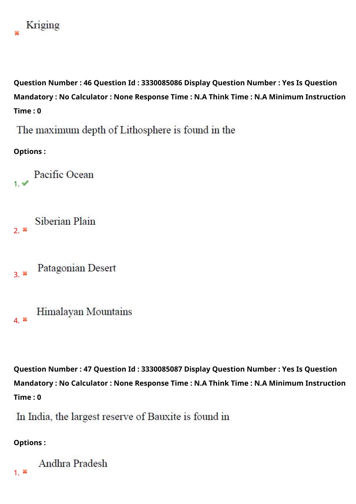 AP PGECET 2024 GG - GEO Engineering & Geo Informatics Question Paper with Preliminary Key - Page 30