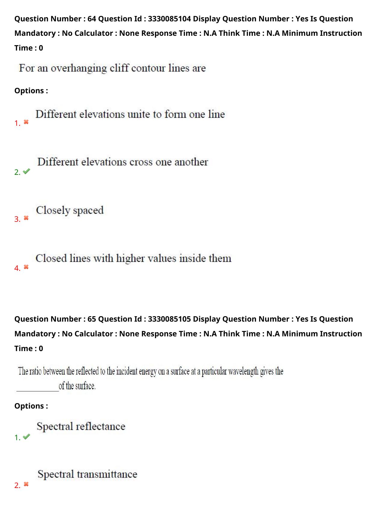 AP PGECET 2024 GG - GEO Engineering & Geo Informatics Question Paper with Preliminary Key - Page 41