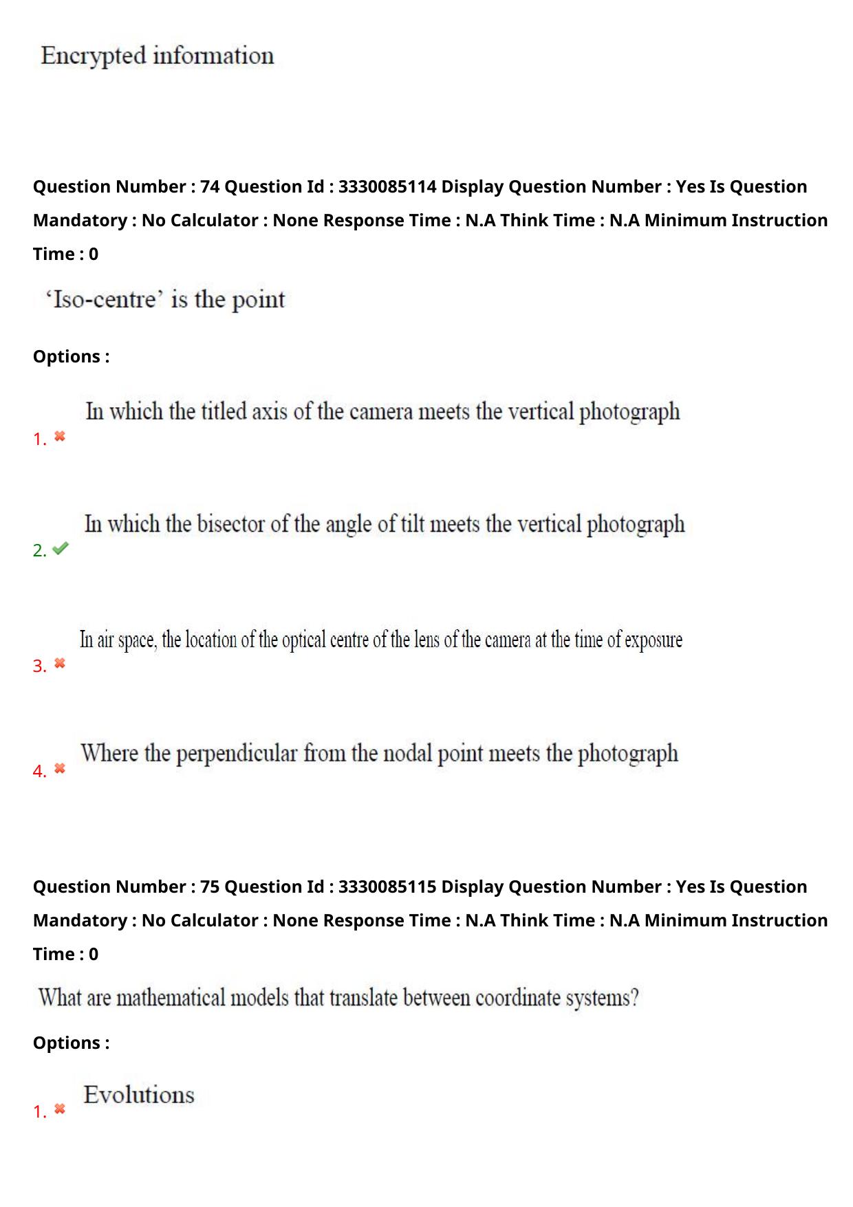 AP PGECET 2024 GG - GEO Engineering & Geo Informatics Question Paper with Preliminary Key - Page 47