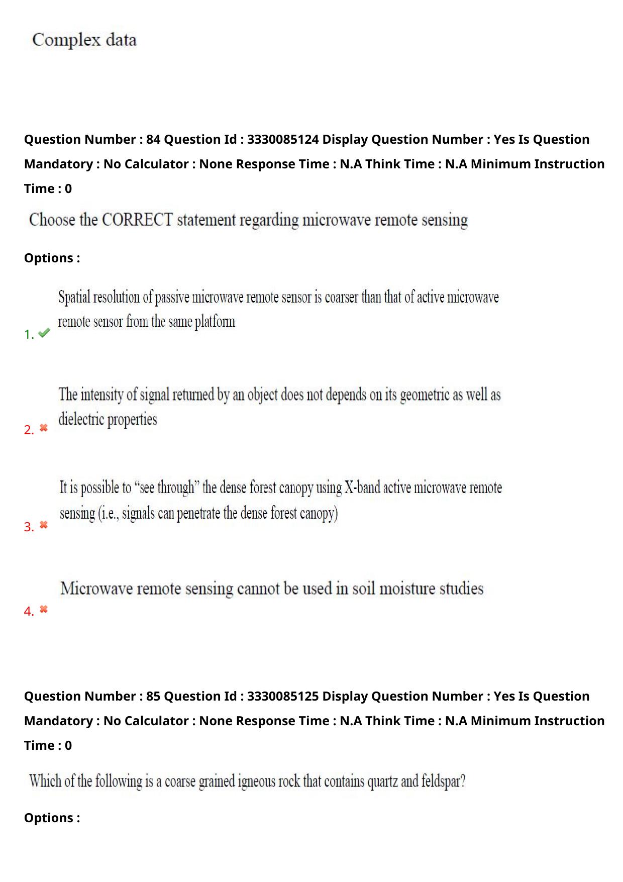 AP PGECET 2024 GG - GEO Engineering & Geo Informatics Question Paper with Preliminary Key - Page 53