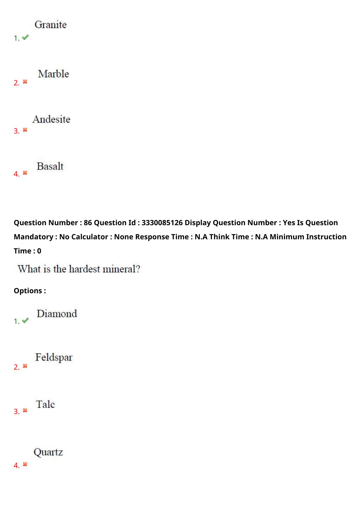 AP PGECET 2024 GG - GEO Engineering & Geo Informatics Question Paper with Preliminary Key - Page 54