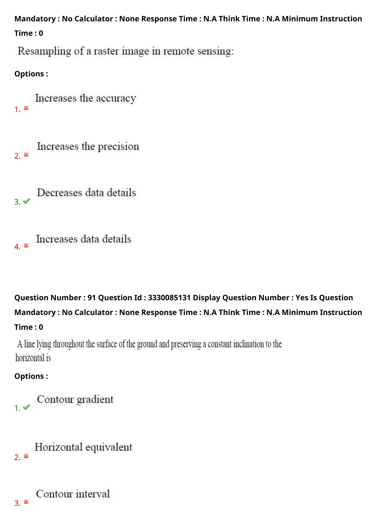 AP PGECET 2024 GG - GEO Engineering & Geo Informatics Question Paper with Preliminary Key - Page 57