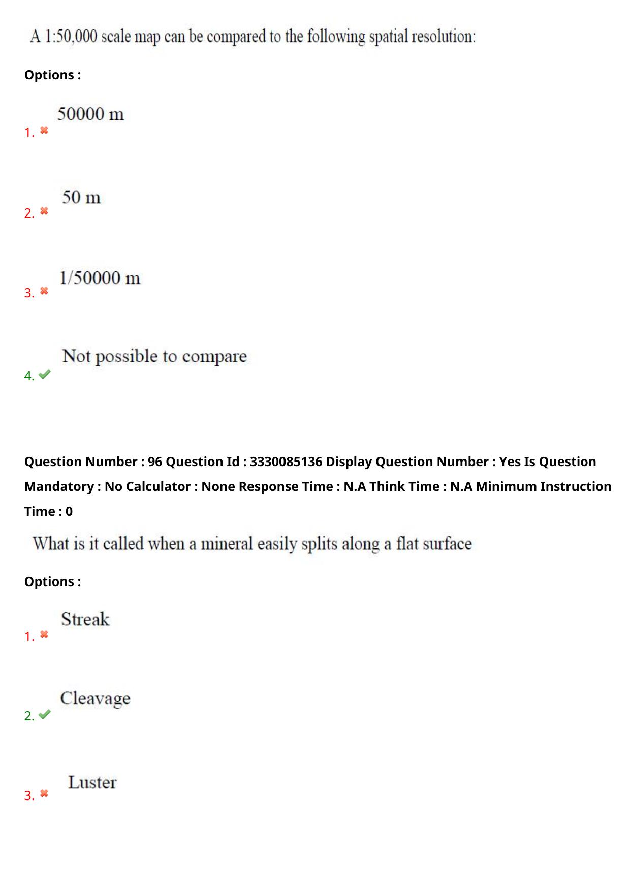 AP PGECET 2024 GG - GEO Engineering & Geo Informatics Question Paper with Preliminary Key - Page 60