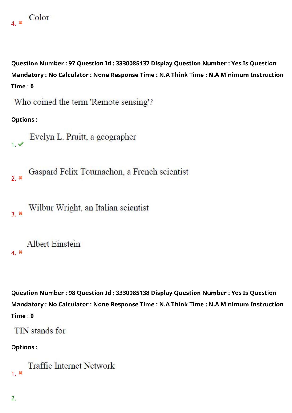 AP PGECET 2024 GG - GEO Engineering & Geo Informatics Question Paper with Preliminary Key - Page 61