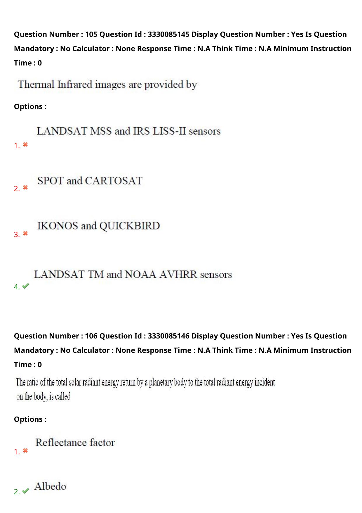 AP PGECET 2024 GG - GEO Engineering & Geo Informatics Question Paper with Preliminary Key - Page 66