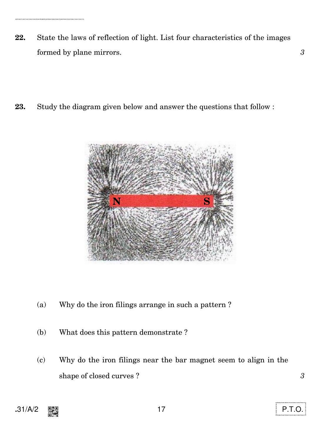 CBSE Class 10 31-C-2 - Science 2020 Compartment Question Paper - Page 17