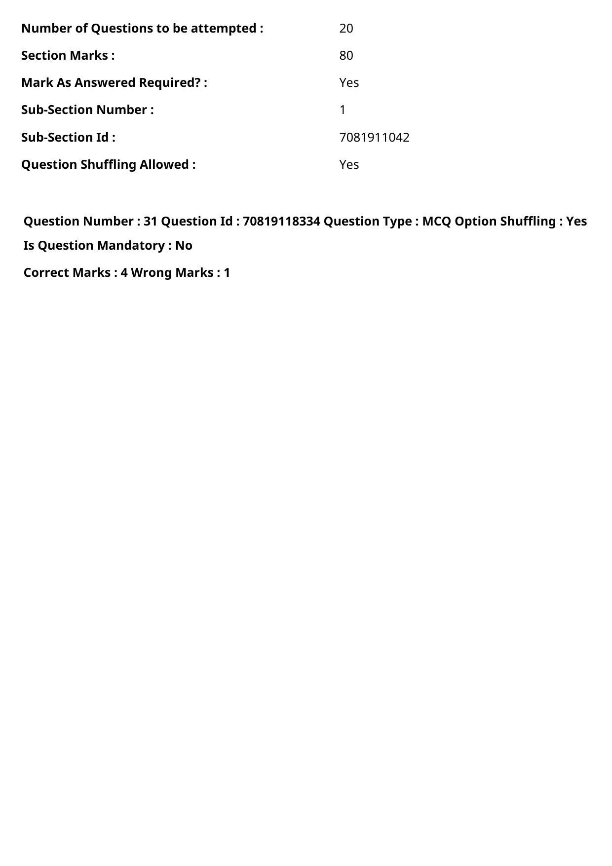 JEE Mains 2021: BTech Odiy (Shift 1) 25-02-2021 Question Paper - Page 37