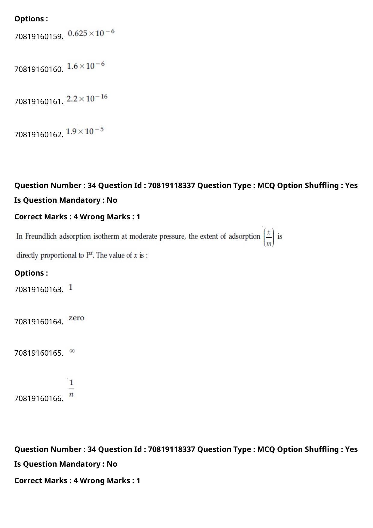 JEE Mains 2021: BTech Odiy (Shift 1) 25-02-2021 Question Paper - Page 42