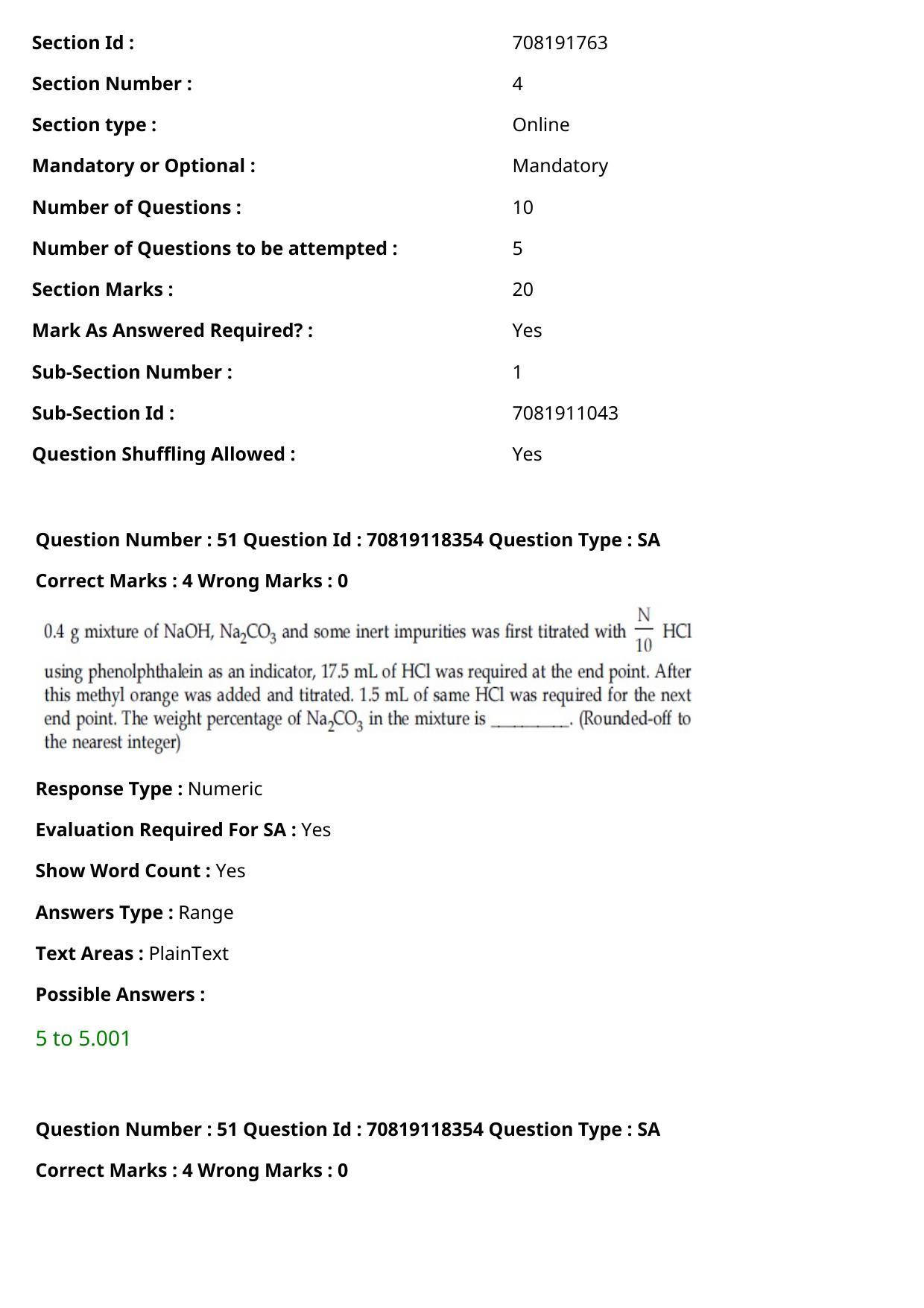 JEE Mains 2021: BTech Odiy (Shift 1) 25-02-2021 Question Paper - Page 62