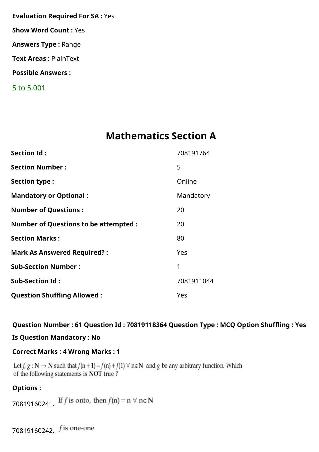 JEE Mains 2021: BTech Odiy (Shift 1) 25-02-2021 Question Paper - Page 72