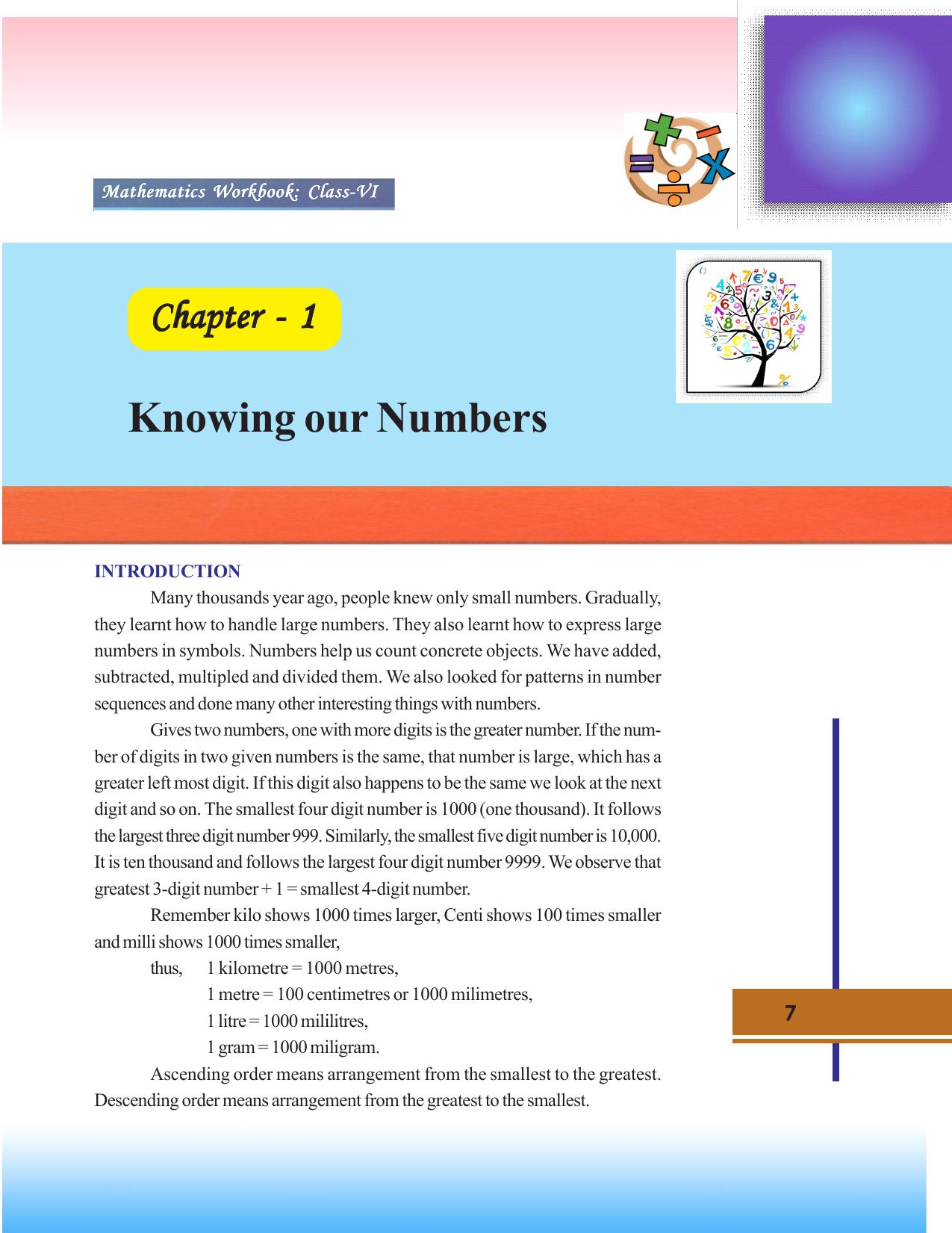 Tripura Board Class 6 Math English Version Workbooks - Page 7