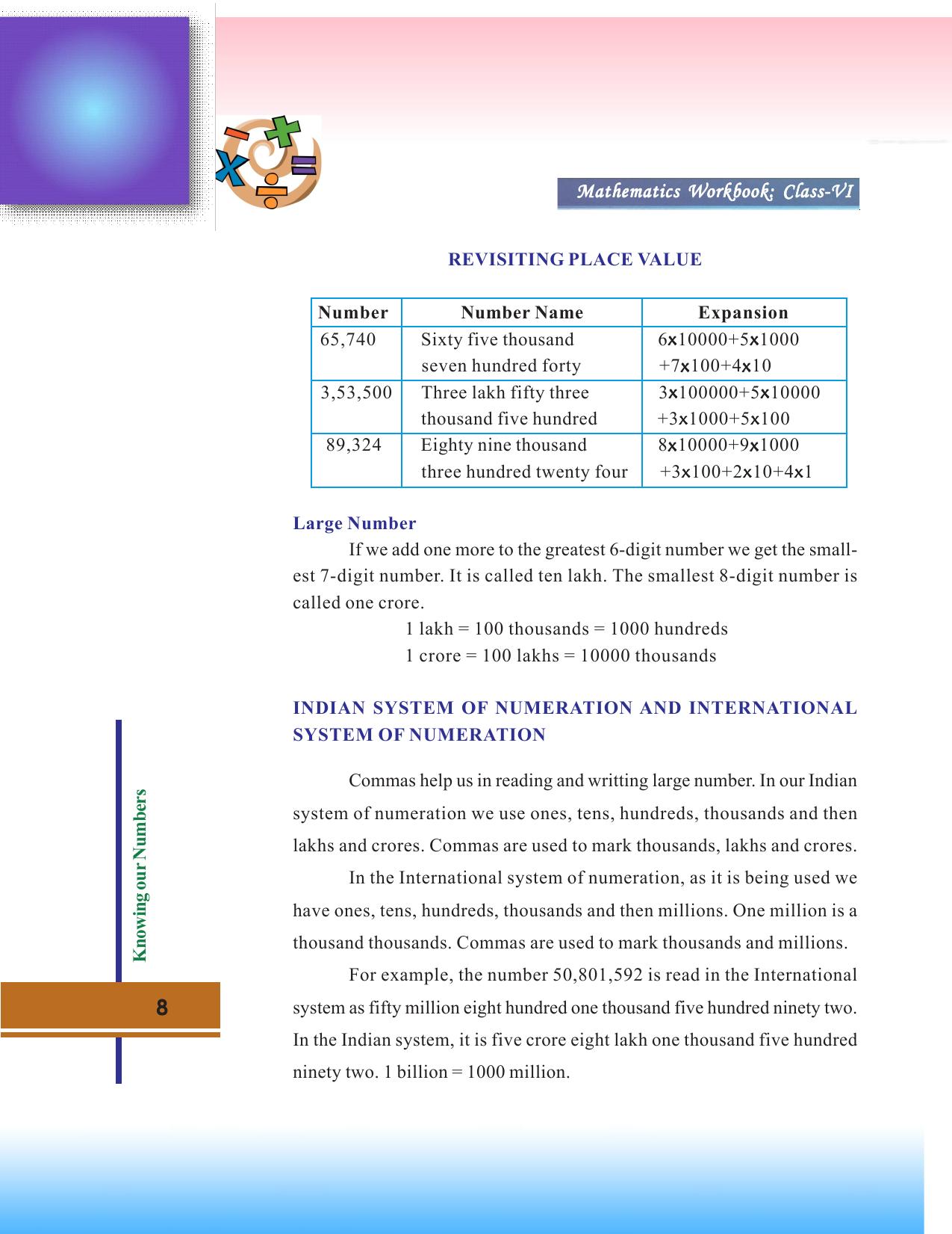Tripura Board Class 6 Math English Version Workbooks - Page 8