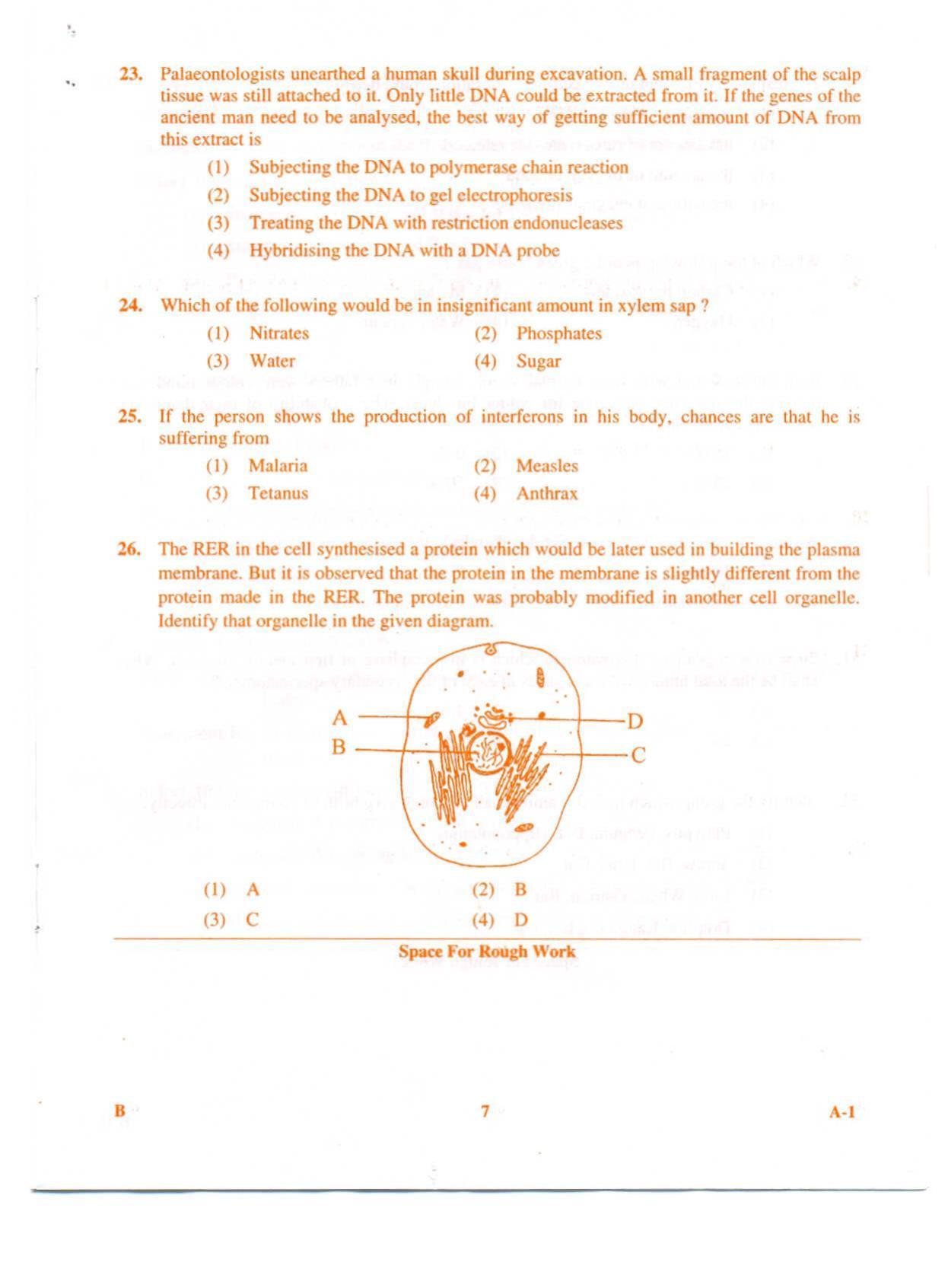 KCET Biology 2009 Question Papers - Page 7