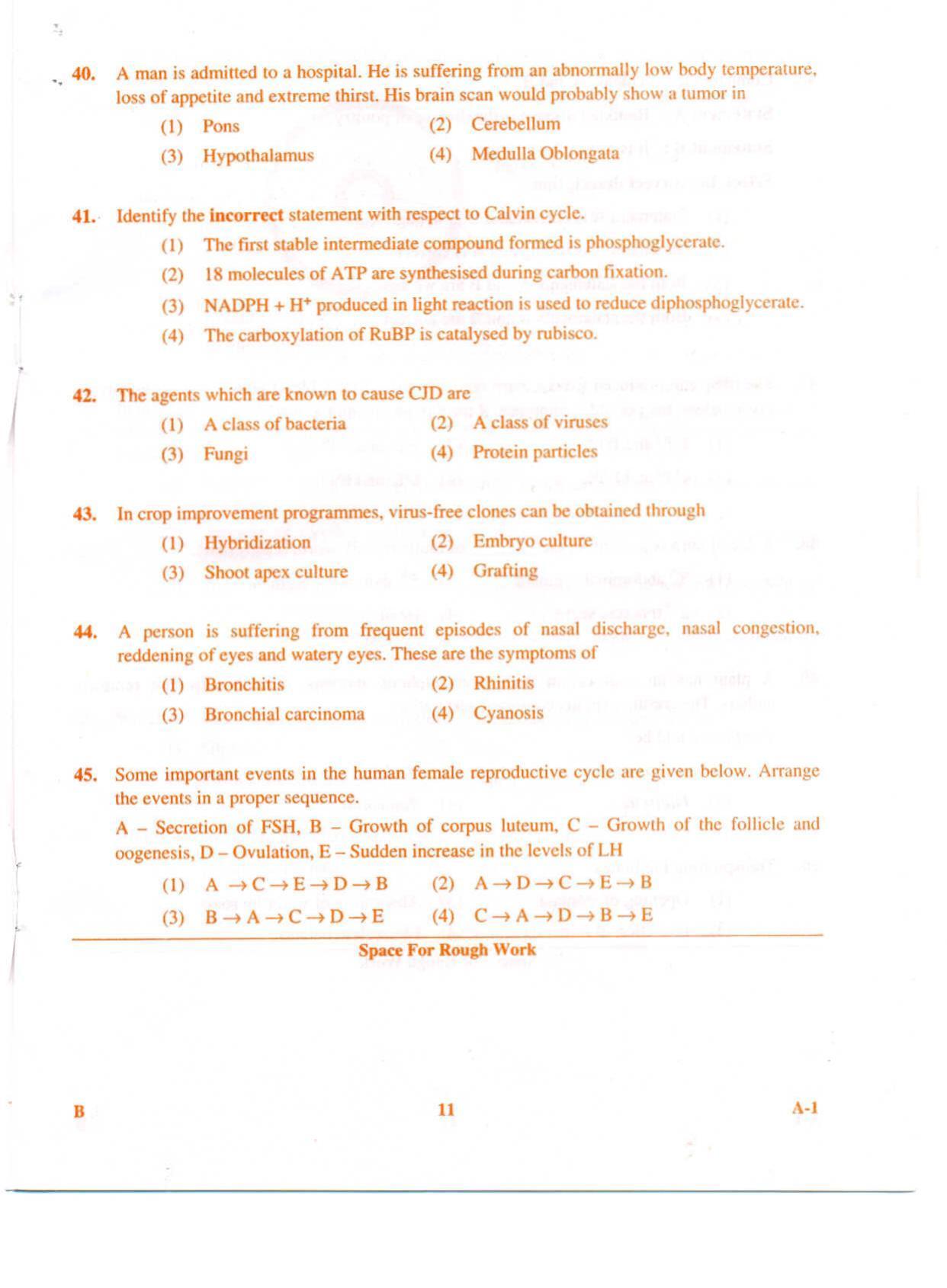 KCET Biology 2009 Question Papers - Page 11