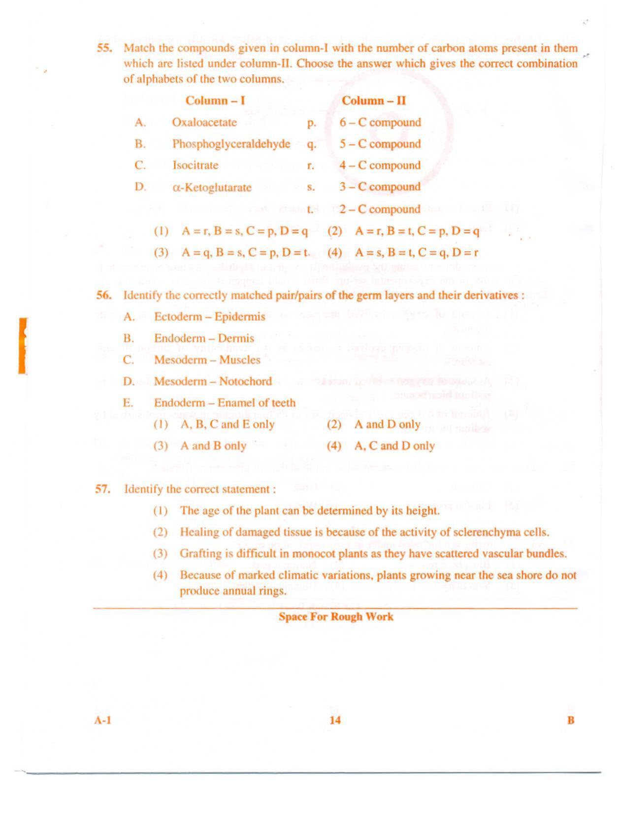 KCET Biology 2009 Question Papers - Page 14