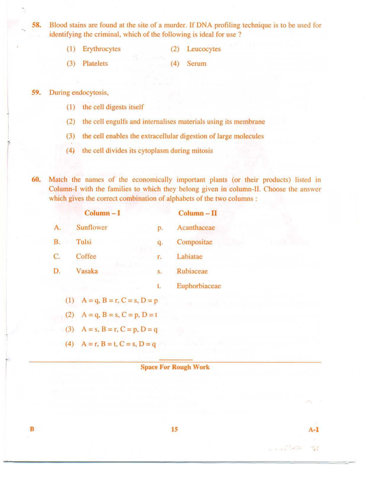 KCET Biology 2009 Question Papers - Page 15