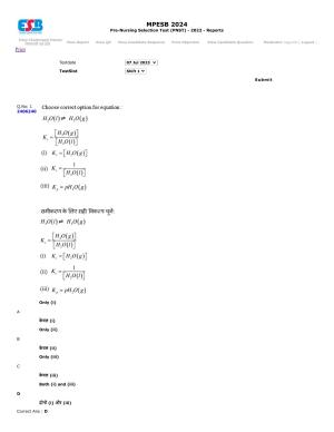 MP PNST Question Papers 2023