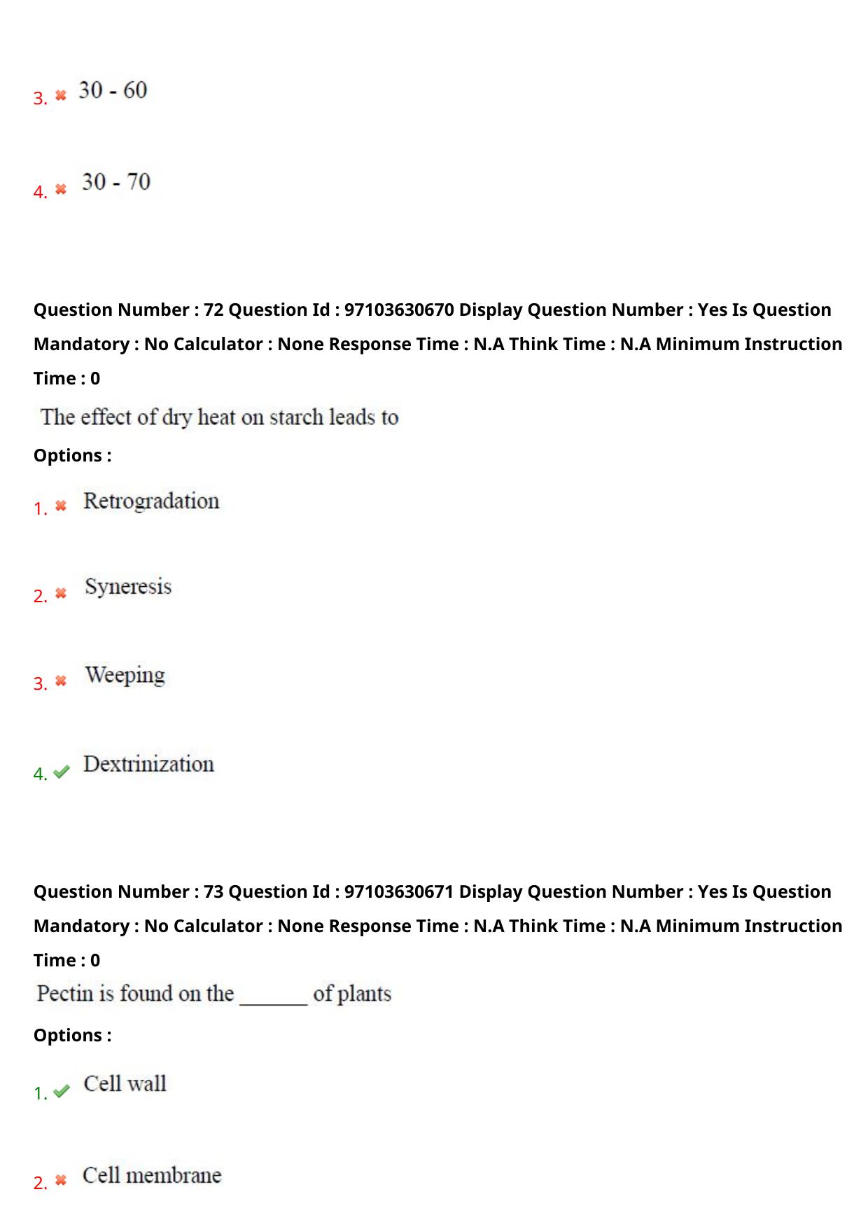 AP RCET 2024 Food Technology Question Paper - Page 45