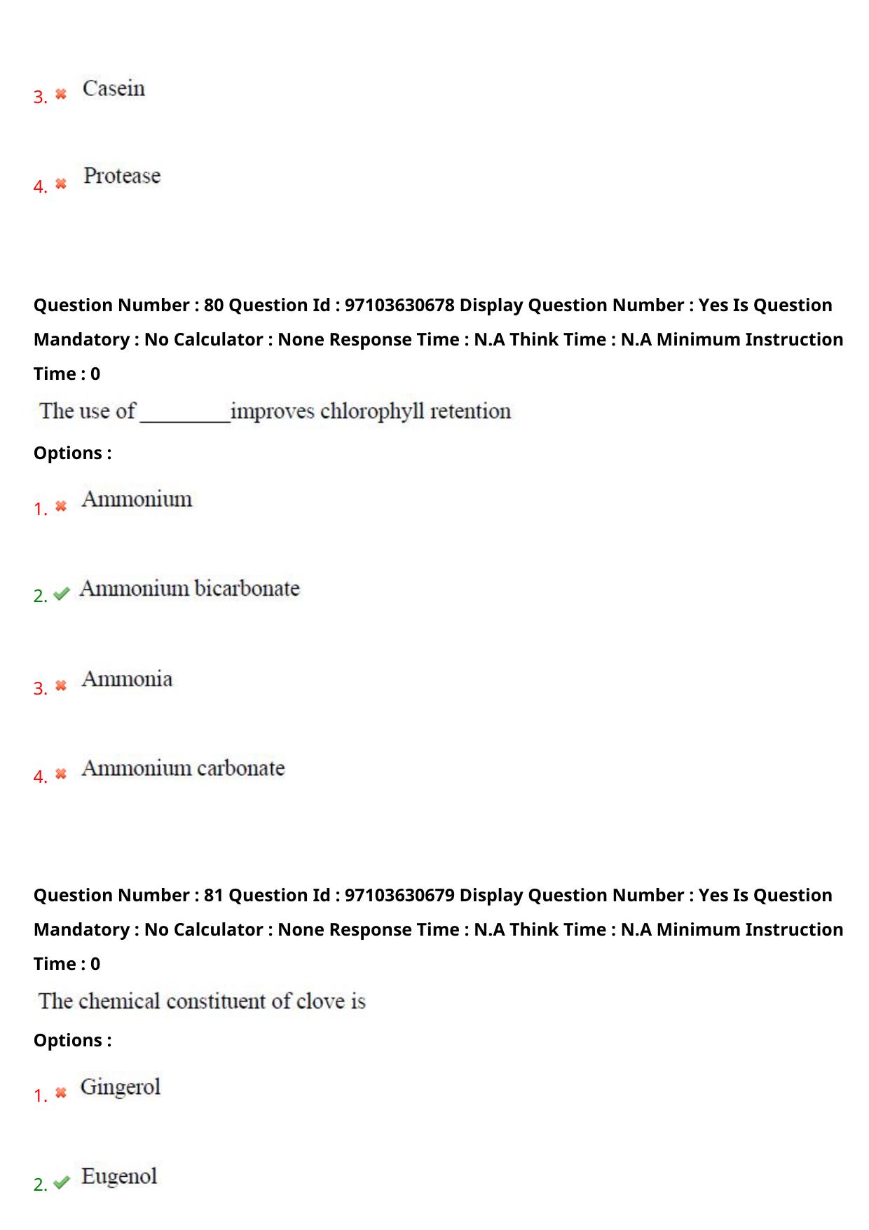 AP RCET 2024 Food Technology Question Paper - Page 49
