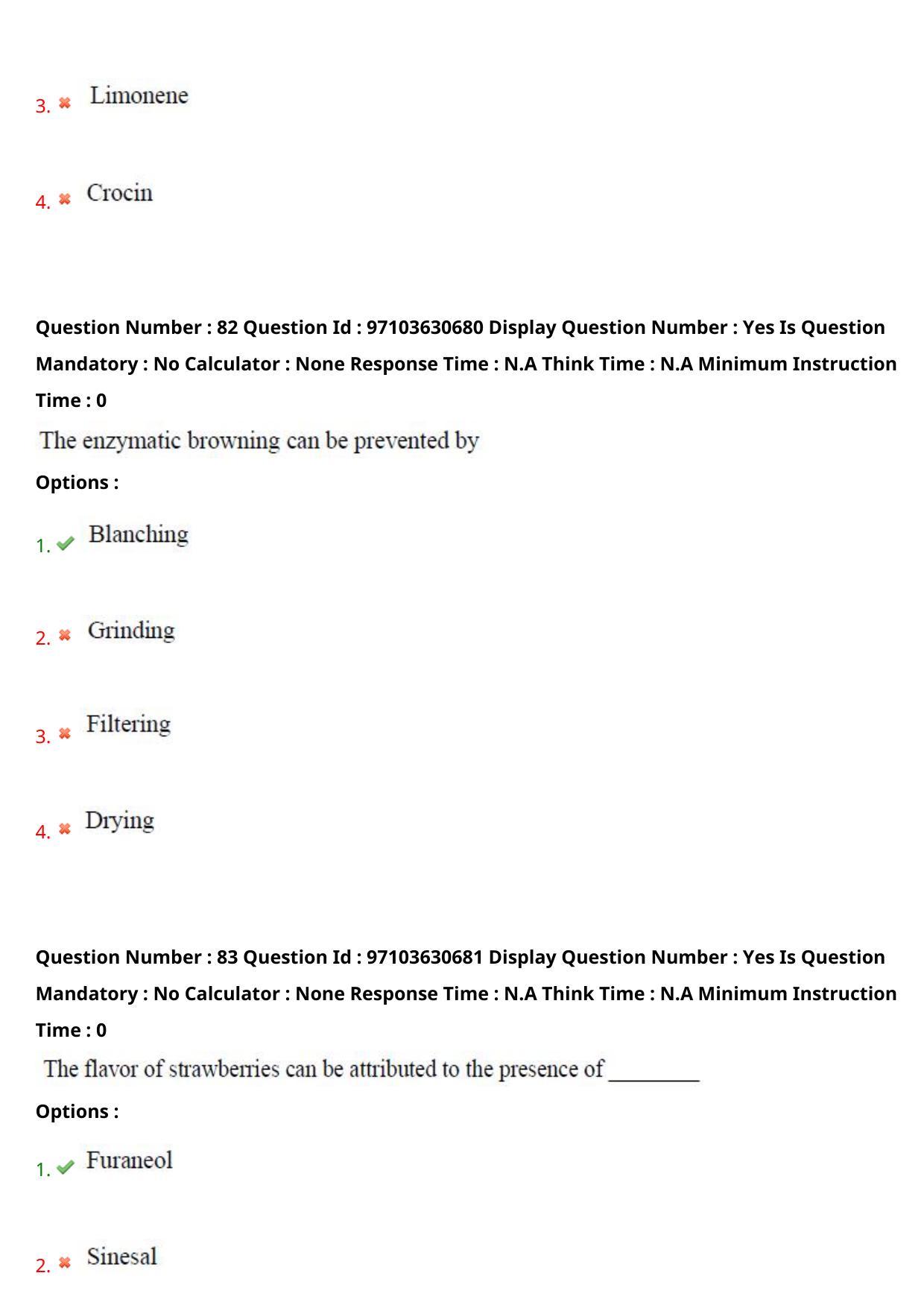 AP RCET 2024 Food Technology Question Paper - Page 50