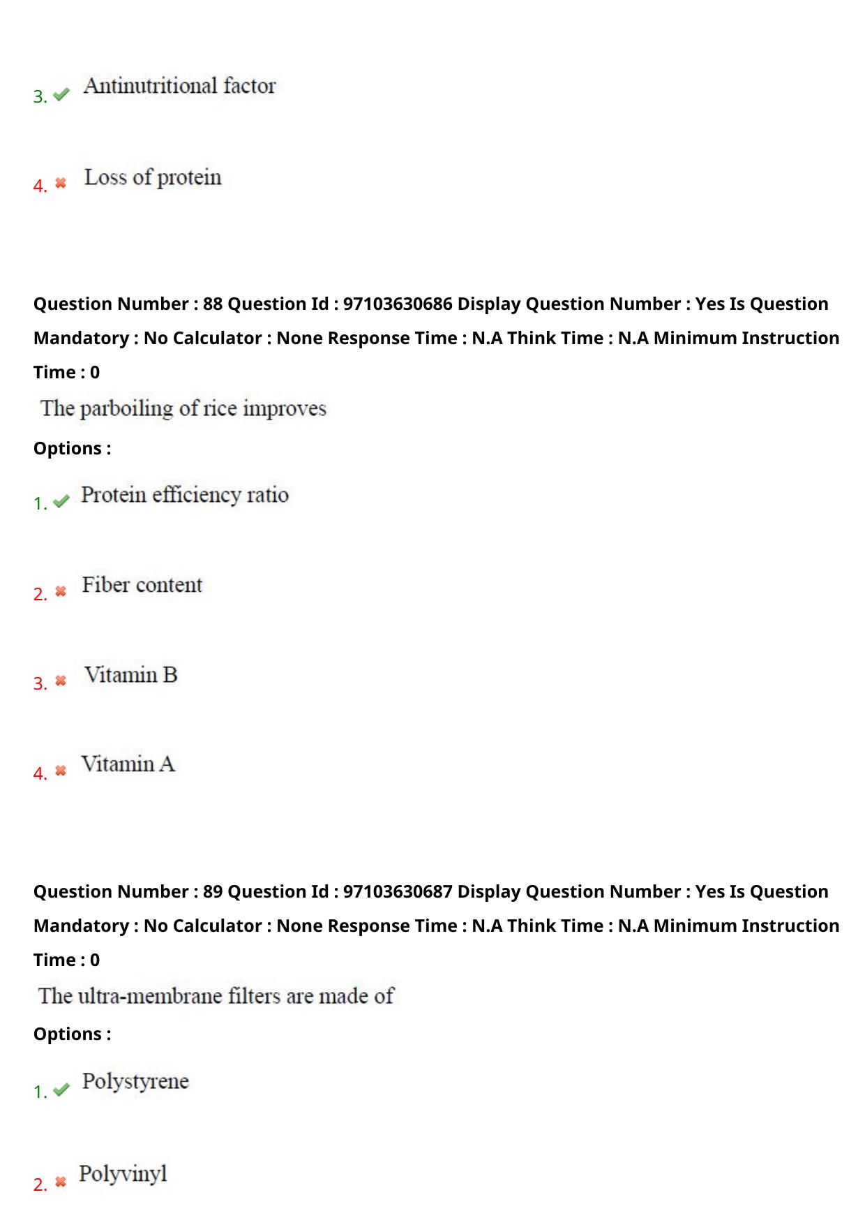 AP RCET 2024 Food Technology Question Paper - Page 53